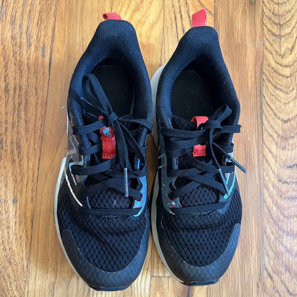 Black New Balance Kids Rave Run v2 Lace Up Sneakers Little Kid Size 13